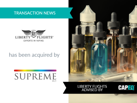 Completed M&A Deals - Supreme PLC acquires vape brand Liberty Flights