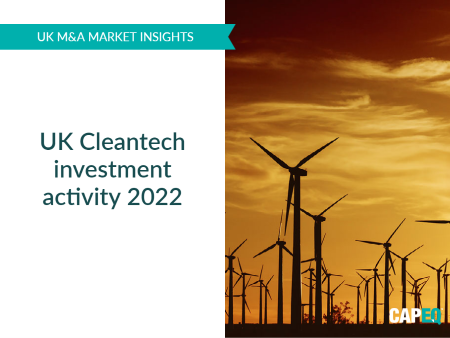 UK cleantech M&A activity – 2022 market insights